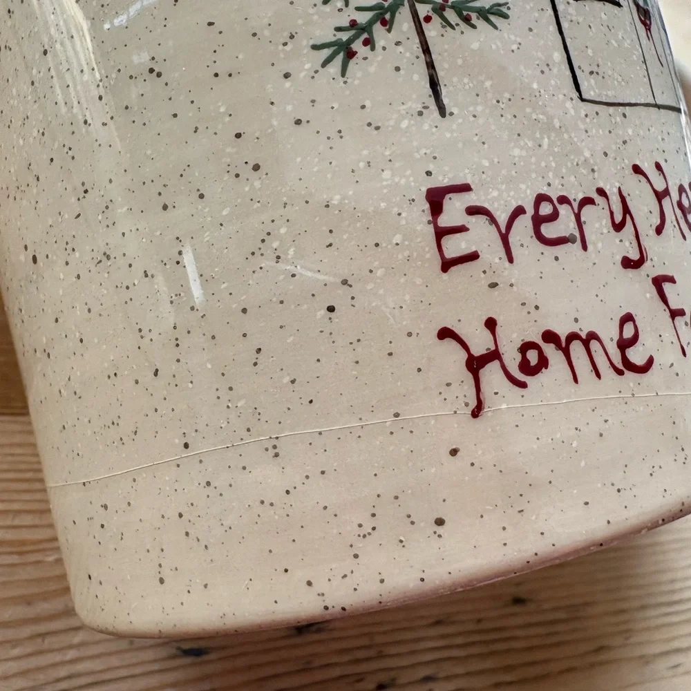 Dip Chiller Holiday Sentiments “Every Heart Comes Home For Christmas” Ceramic
